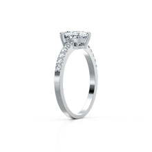 Load image into Gallery viewer, Heart Solitaire French Pave 1 Carat Ring
