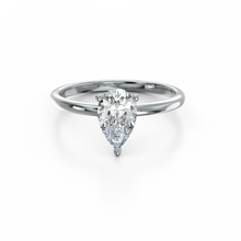 Load image into Gallery viewer, Raindrop Pear Solitaire 1 Carat Ring