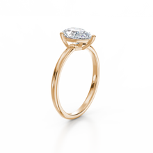 Load image into Gallery viewer, 18K Yellow Gold Raindrop Pear Solitaire 1 Carat Ring