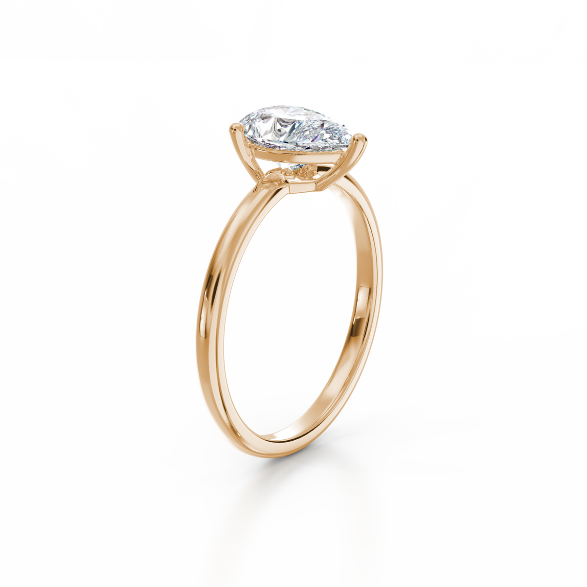 Raindrop diamond sale engagement ring