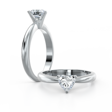 Load image into Gallery viewer, Romantic Heart Solitaire 3-Prong Martini 1 Carat Ring