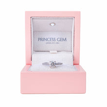 Load image into Gallery viewer, 18K Rose Gold Solitaire Half-Eternity 1 Carat Ring