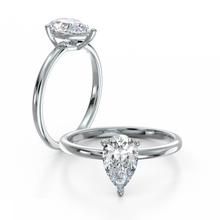 Load image into Gallery viewer, Raindrop Pear Solitaire 1 Carat Ring
