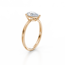 Load image into Gallery viewer, 18K Yellow Gold Raindrop Pear Solitaire 1 Carat Ring
