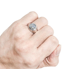 Load image into Gallery viewer, Men’s Solitaire Signet 2.5 Carats Ring
