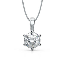 Load image into Gallery viewer, Classic Round Brilliant Cut Pendant

